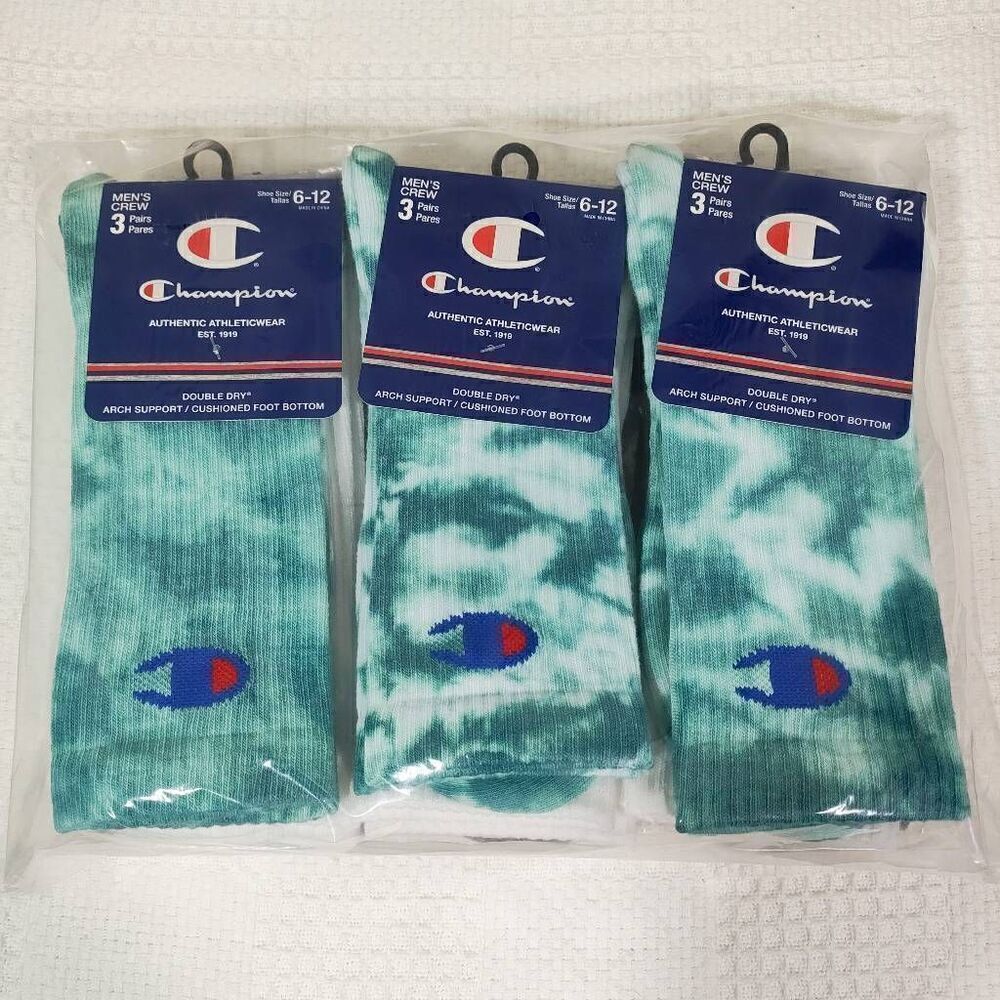 Champion Tie Dye Crew Socks -S